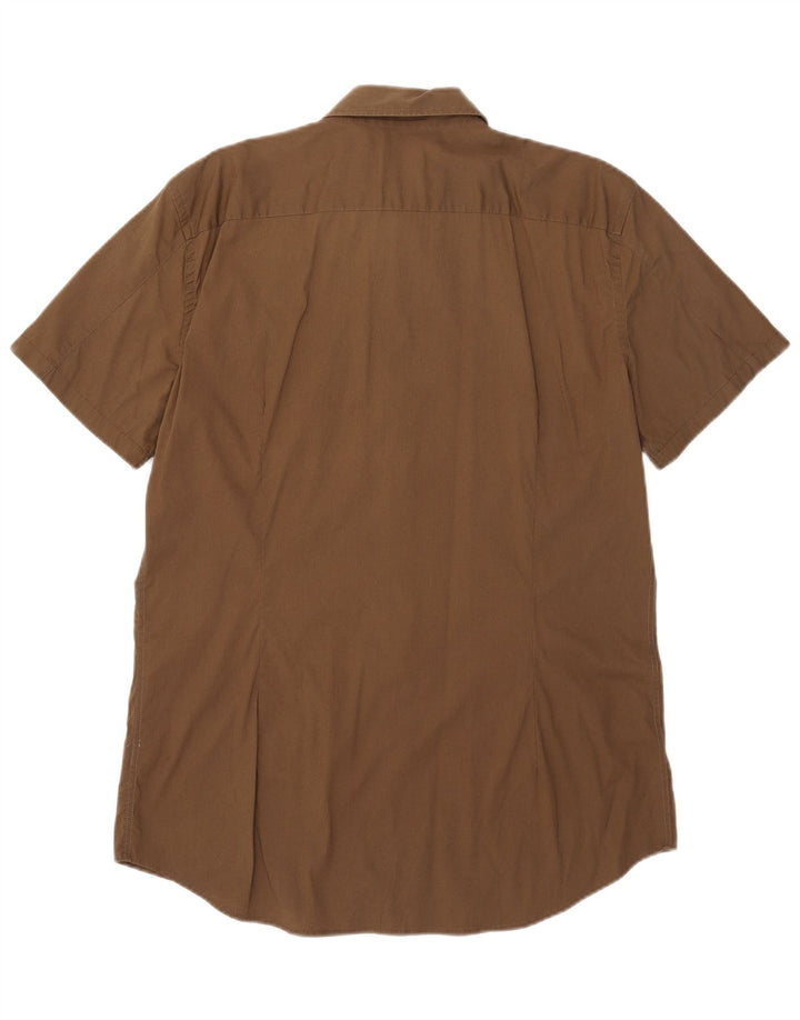 Diesel Mens Short Sleeve Shirt Medium Khaki