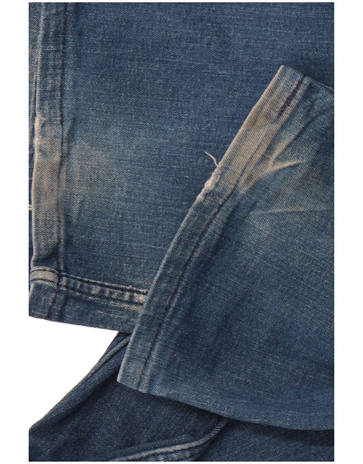 LEVI'S Mens 516 Straight Jeans W33 L34 Blue Cotton