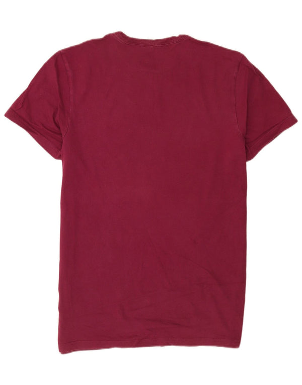 Jack Wills T-shirt coupe classique pour homme en coton bordeaux moyen