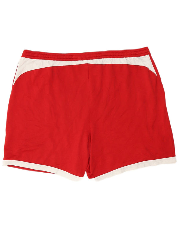 Ανδρικό αθλητικό σορτς Adidas Climalite XL Red Colourblock Πολυεστέρας