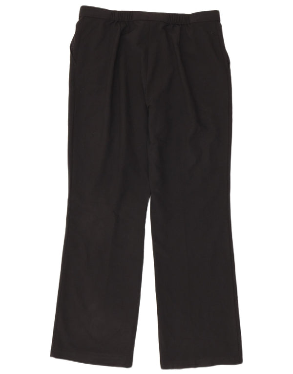 Marks & Spencer Damen Gerade Freizeithose UK 16 Large W34 L31 Schwarz
