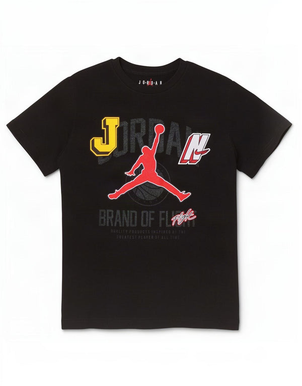 Jordan T-Shirt mit Grafik für Jungen, 10–11 Jahre, mittelgroß, schwarze Baumwolle
