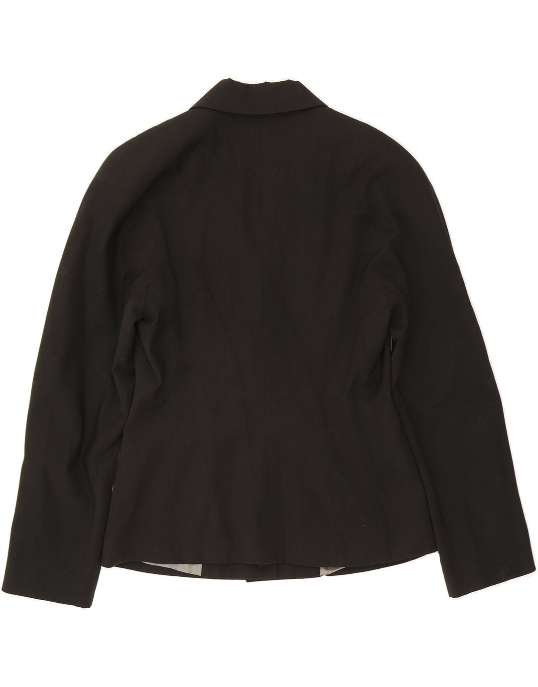 BENETTON Womens 4 Button Blazer Jacket IT 42 Medium Black Polyester Vintage Benetton and Second-Hand Benetton from Messina Hembry 