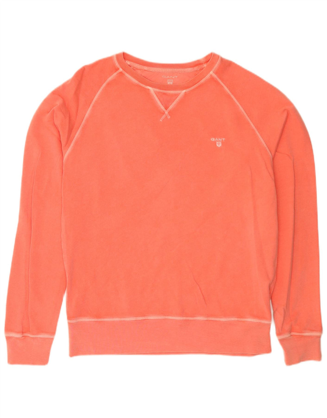Gant Mens Top Long Sleeve Large Pink Cotton
