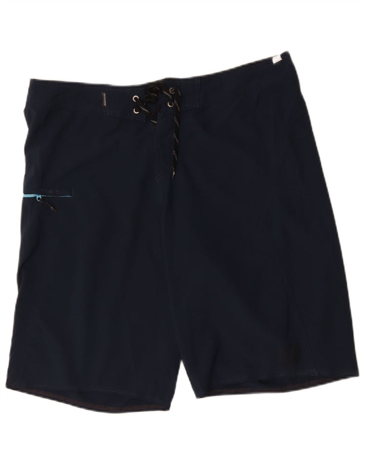 Quiksilver Mens Swimming Shorts Large Navy Blue Polyester