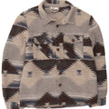 X-Mail Hombre Sobrecamisa Franela Camisa Poliéster Geométrico Gris Medio