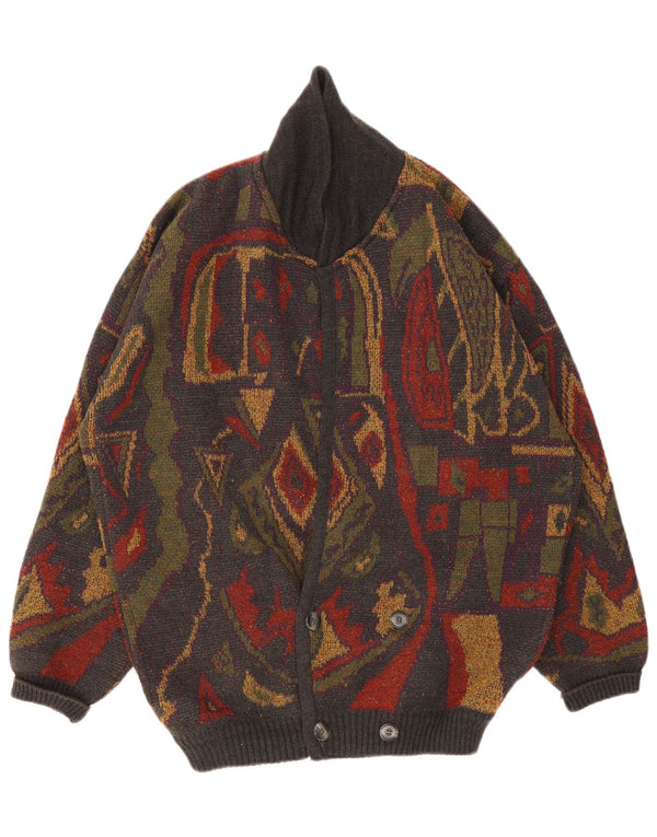 Maglione cardigan da uomo Frank Alexs IT 56 2XL multicolore geometrico