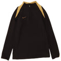 Nike Meninos Dri Fit Zip Neck Pullover Treino Top 8-9 Anos Pequeno Preto