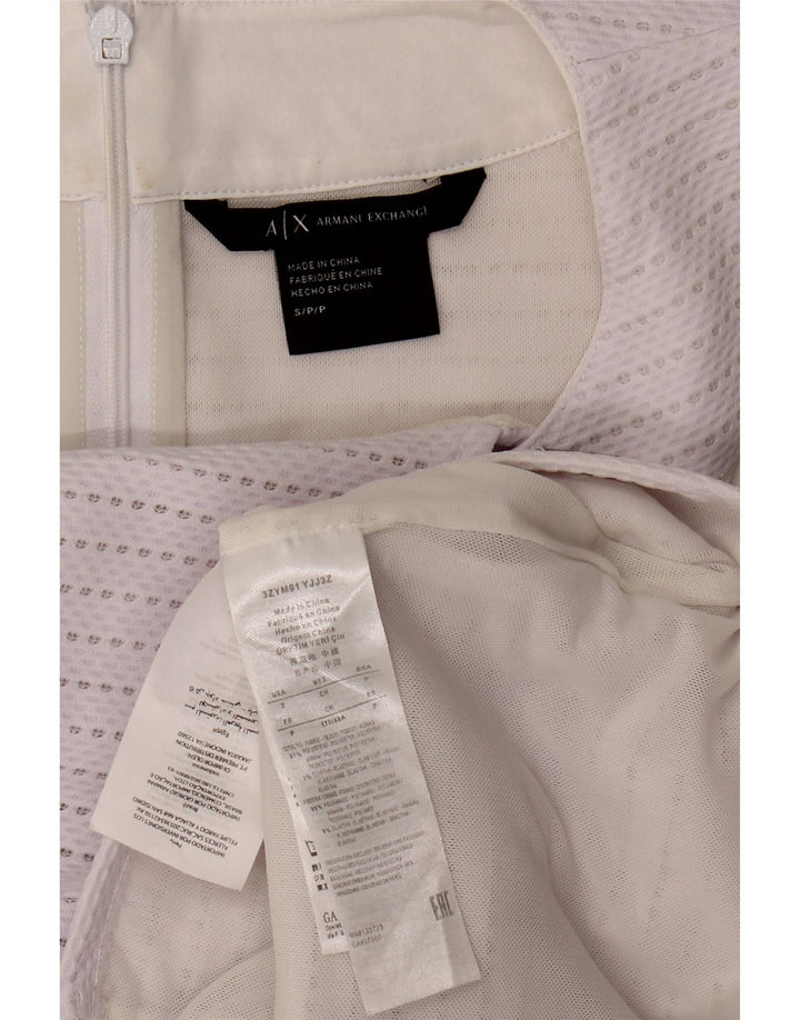 ARMANI EXCHANGE Womens Sleeveless Blouse Top UK 10 Small Purple Polyester Vintage Armani Exchange and Second-Hand Armani Exchange from Messina Hembry 