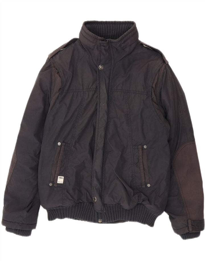 Timberland Boys Military Bomber Jacket 11-12 Years Navy Blue Polyamide