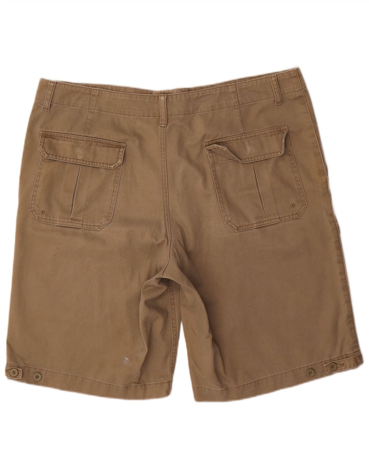Marks & Spencer Mens Cargo Shorts XL W40  Beige Cotton