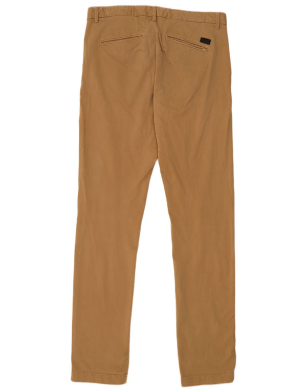 Ikks Herren Slim Chinohose W29 L32 Beige Baumwolle