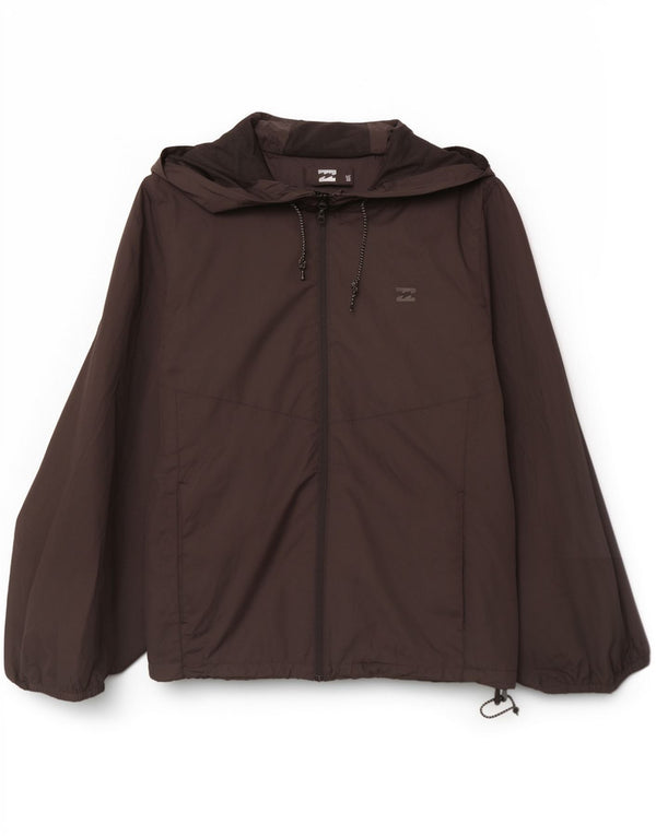 Giacca antipioggia da uomo con cappuccio Billabong UK 40 grande poliestere nero
