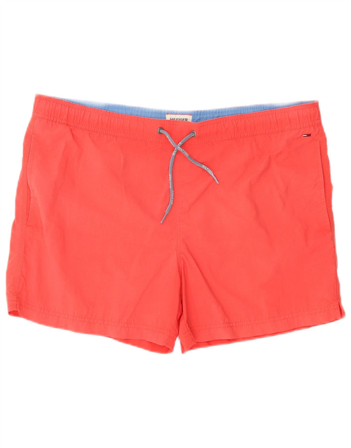 Pantaloncini da bagno da uomo Tommy Hilfiger grandi rossi
