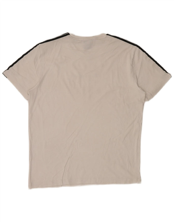 Champion Herren-T-Shirt mit Grafik, Mittelweiß, Farbblock