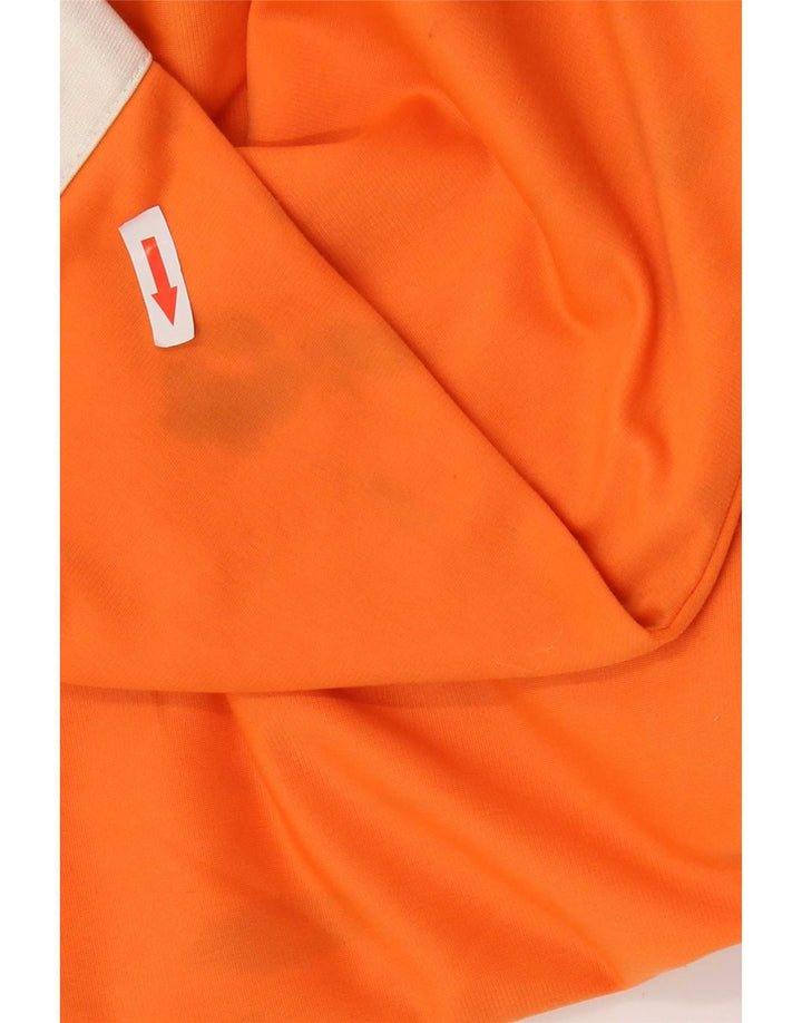 Champion Mens Tracksuit Top Jacket Large Orange Colourblock Polyester