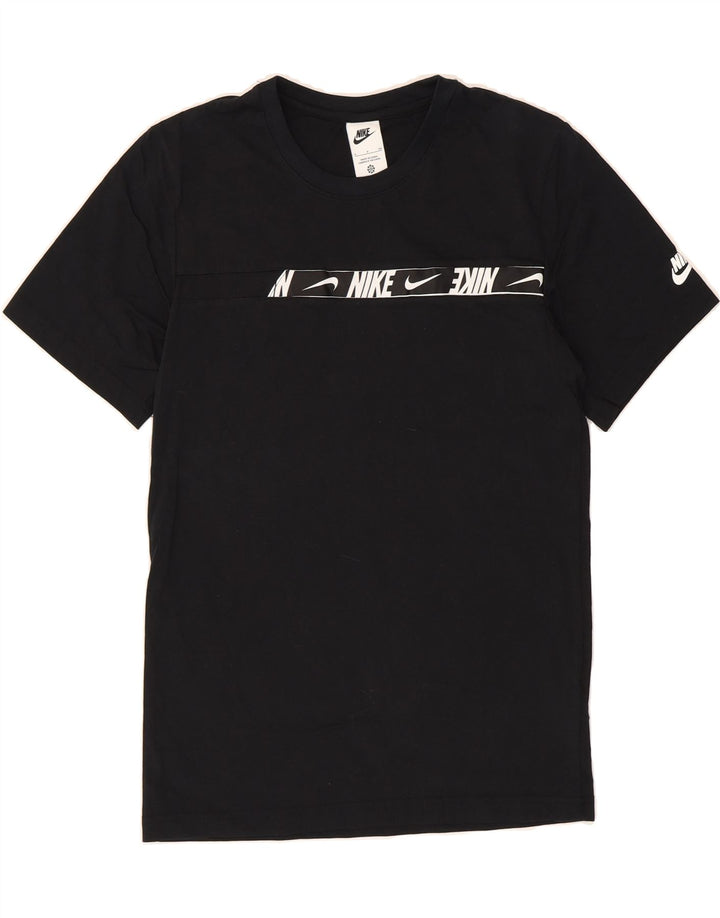NIKE Mens Graphic T-Shirt Top Small Black Cotton Vintage Nike and Second-Hand Nike from Messina Hembry 