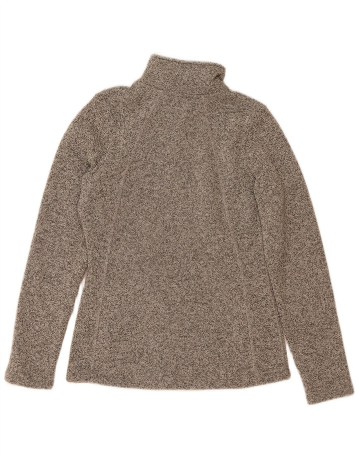 The North Face Womens Tracksuit Top Jacket UK 12 Medium Grey Flecked