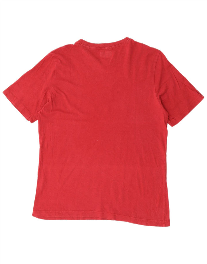 Kappa Mens Graphic T-Shirt Top Medium Red Cotton