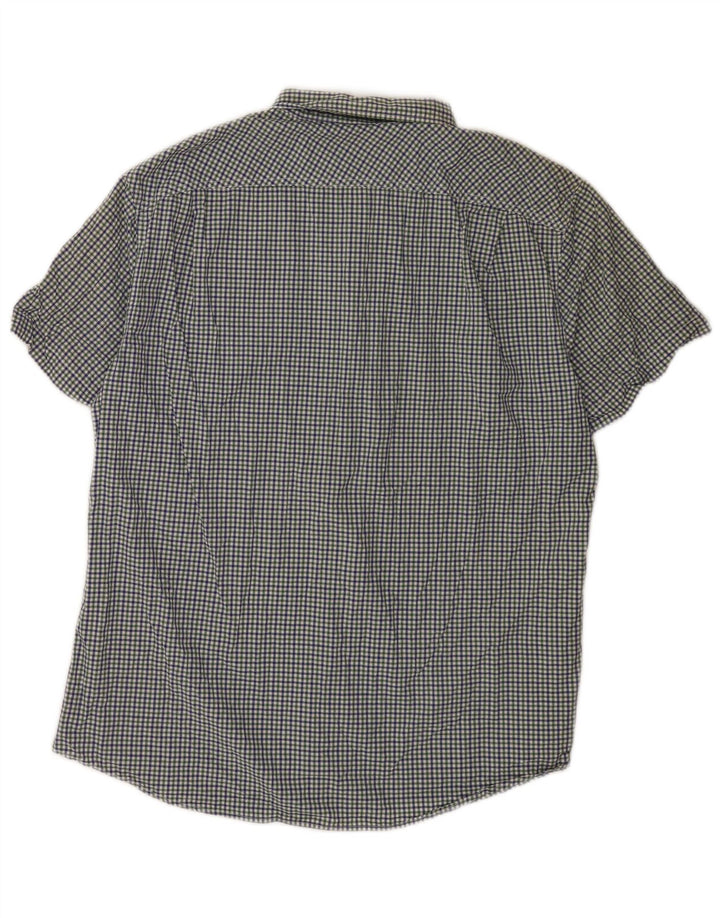 Benetton Mens Short Sleeve Shirt Medium Multicoloured Gingham