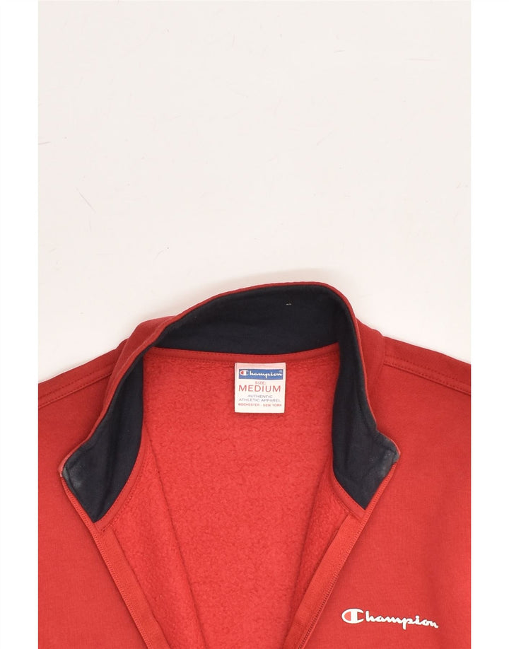 CHAMPION Womens Loose Fit Tracksuit Top Jacket UK 14 Medium Red | Vintage Champion | Thrift | Second-Hand Champion | Used Clothing | Messina Hembry 
