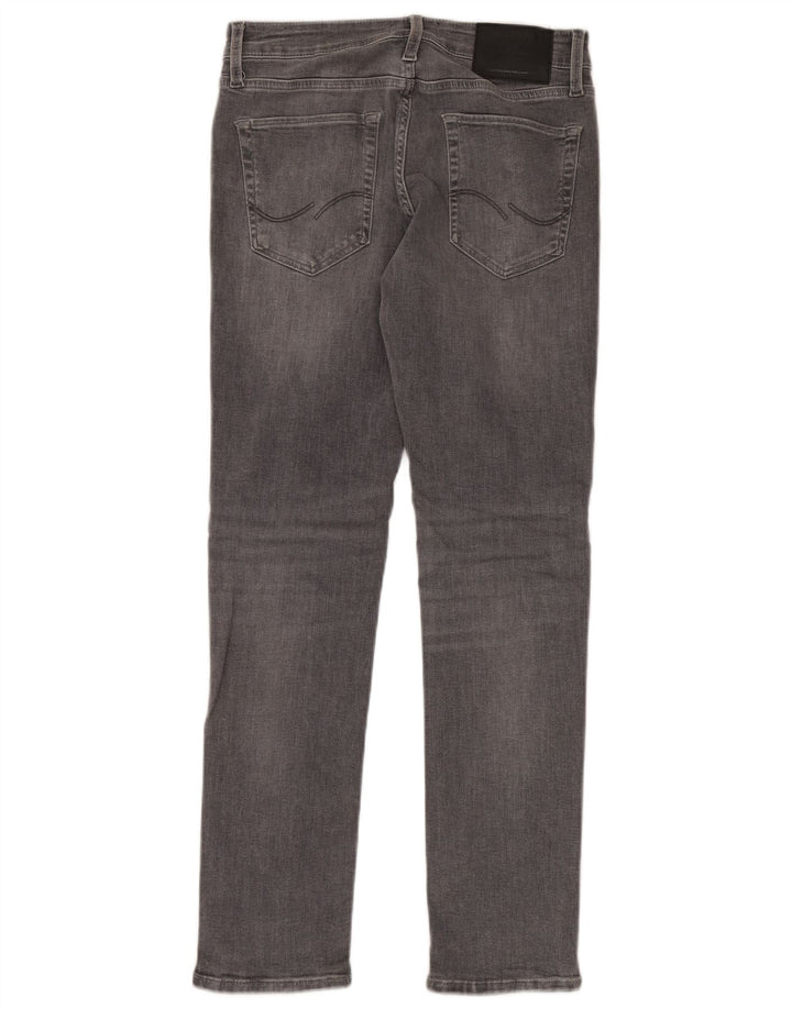 JACK & JONES Mens Slim Jeans W28 L30 Grey Cotton