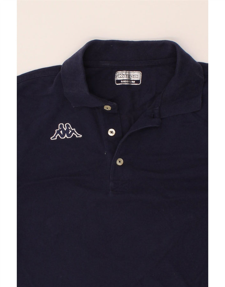 KAPPA Mens Polo Shirt Medium Navy Blue Cotton Vintage Kappa and Second-Hand Kappa from Messina Hembry 