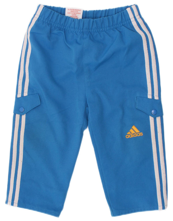 Adidas Pantalon de survêtement cargo bébé garçon 6-9 mois Bleu Polyester