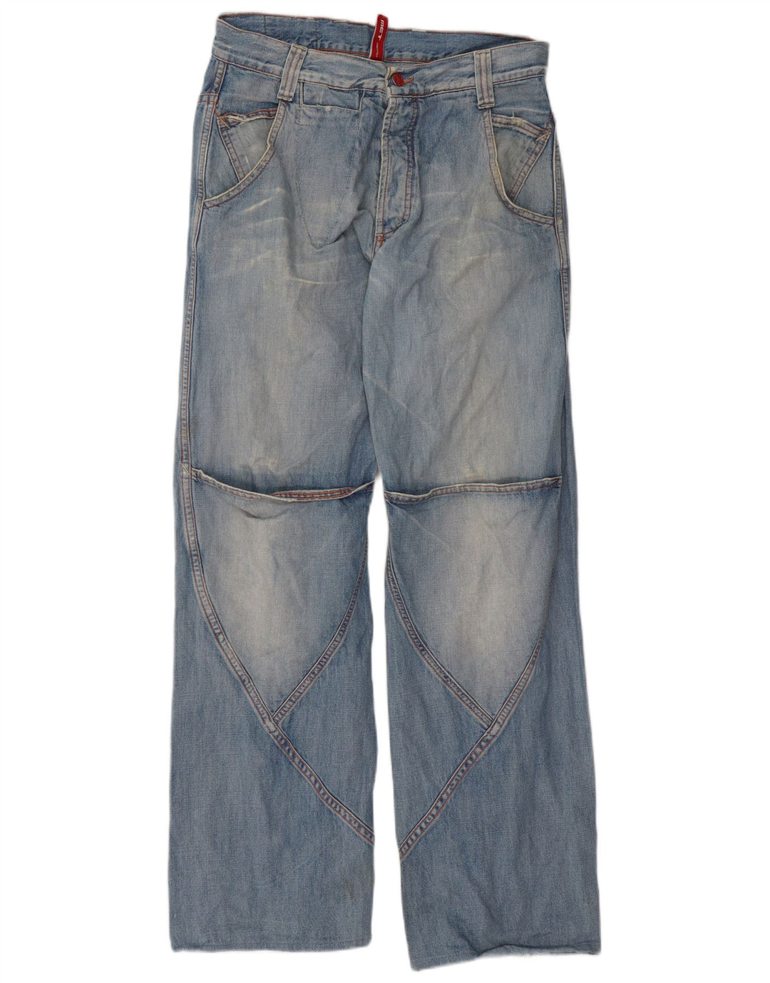 MET Mens Loose Jeans W32 L34 Blue Cotton