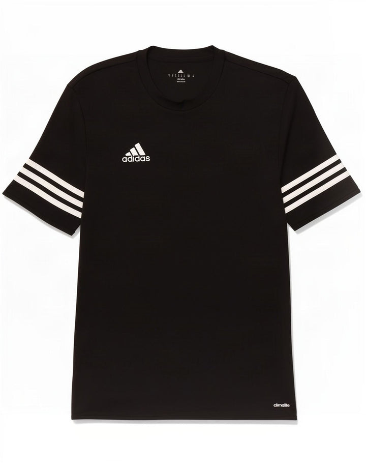 Adidas Herre Climalite T-Shirt Top Lille Sort Polyester