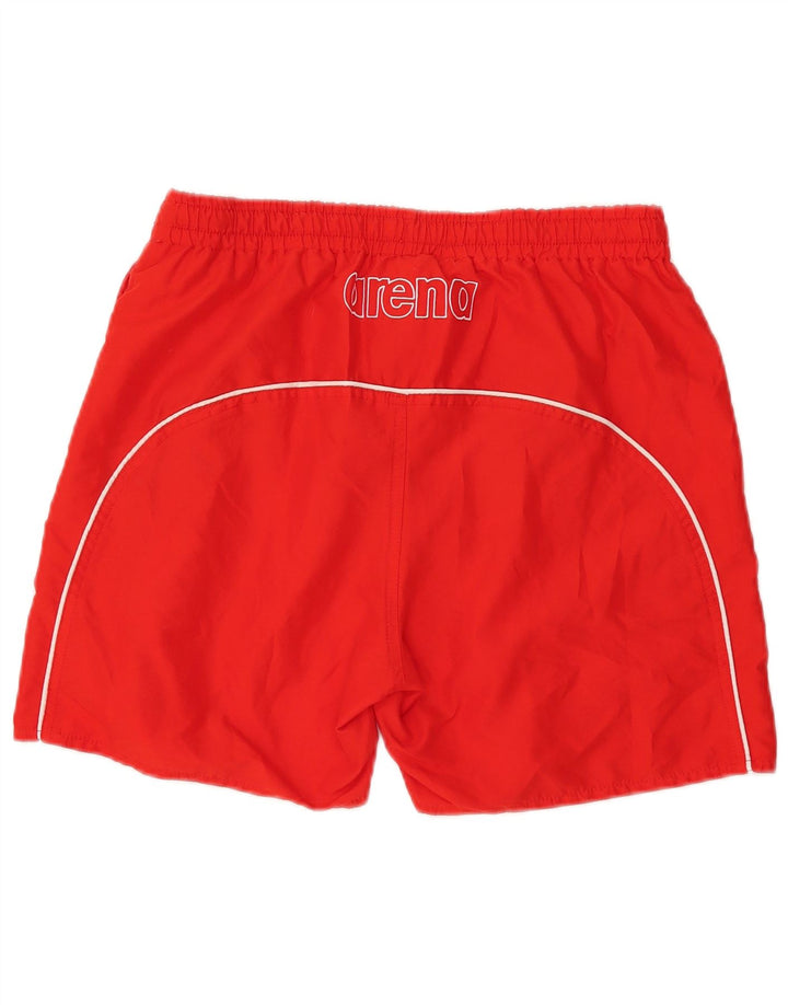 ARENA Mens Graphic Swimming Shorts Large  Red Polyester