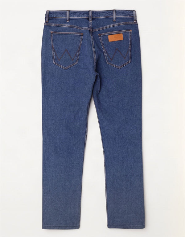 Джинсы Wrangler Greensboro женские прямые W33 L30 синие, хлопок