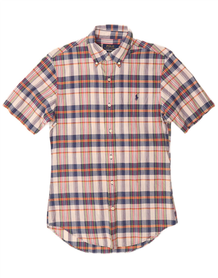 POLO RALPH LAUREN Herre Slim Fit skjorte Lille flerfarvet ternet