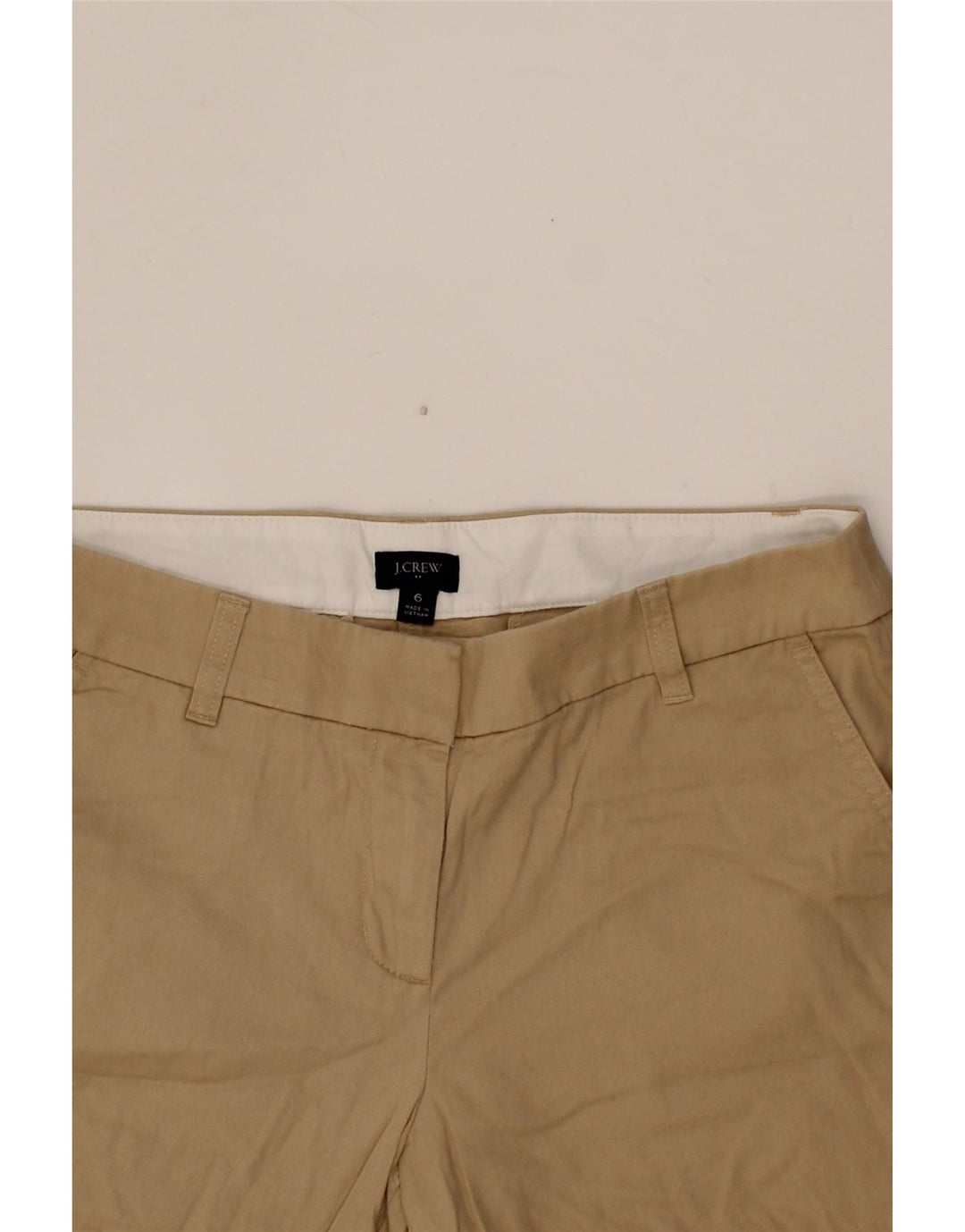 J. CREW Womens Chino Shorts US 6 Medium W30  Beige Cotton Vintage J. Crew and Second-Hand J. Crew from Messina Hembry 