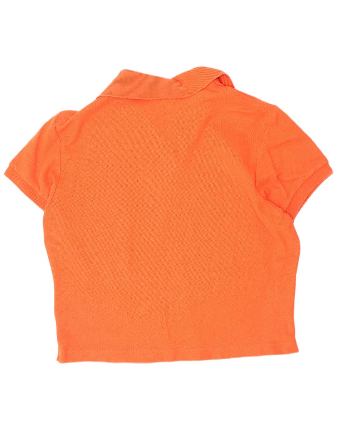 Fila Womens Crop Polo Shirt IT 44 Medium Orange