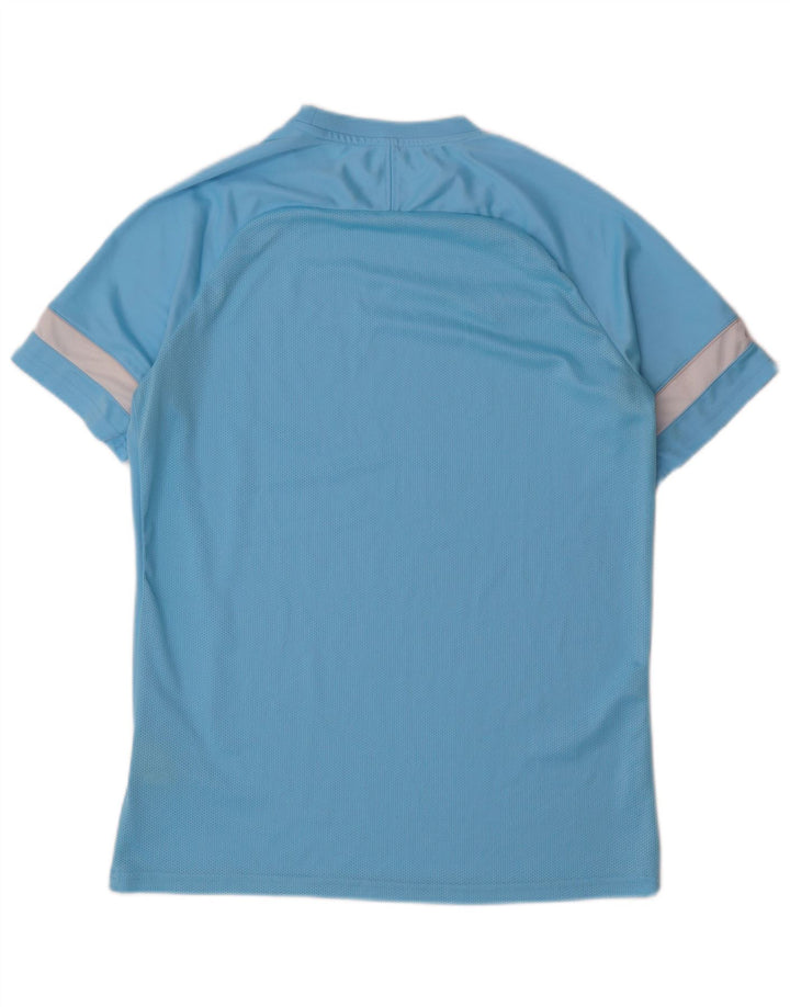 NIKE Herren Dri Fit T-Shirt-Oberteil, großes blaues Farbblock-Polyester