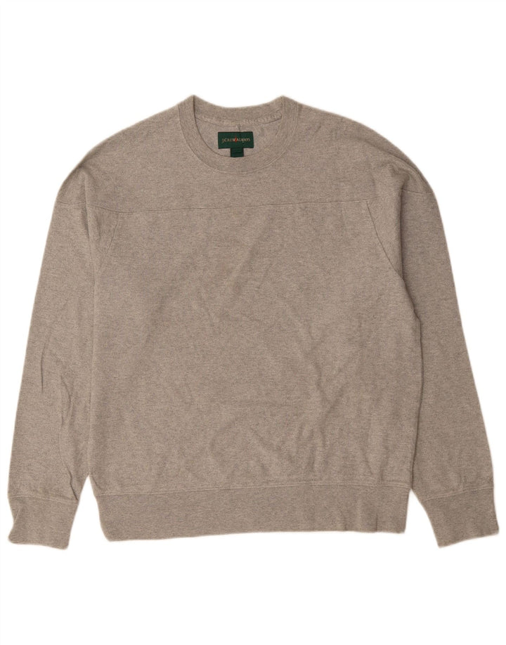 Hanorac pentru bărbați J. CREW Pulover Bumbac Gri mediu
