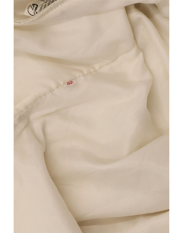 Schoffel Womens Windbreaker Jacket IT 42 Medium Off White Polyamide