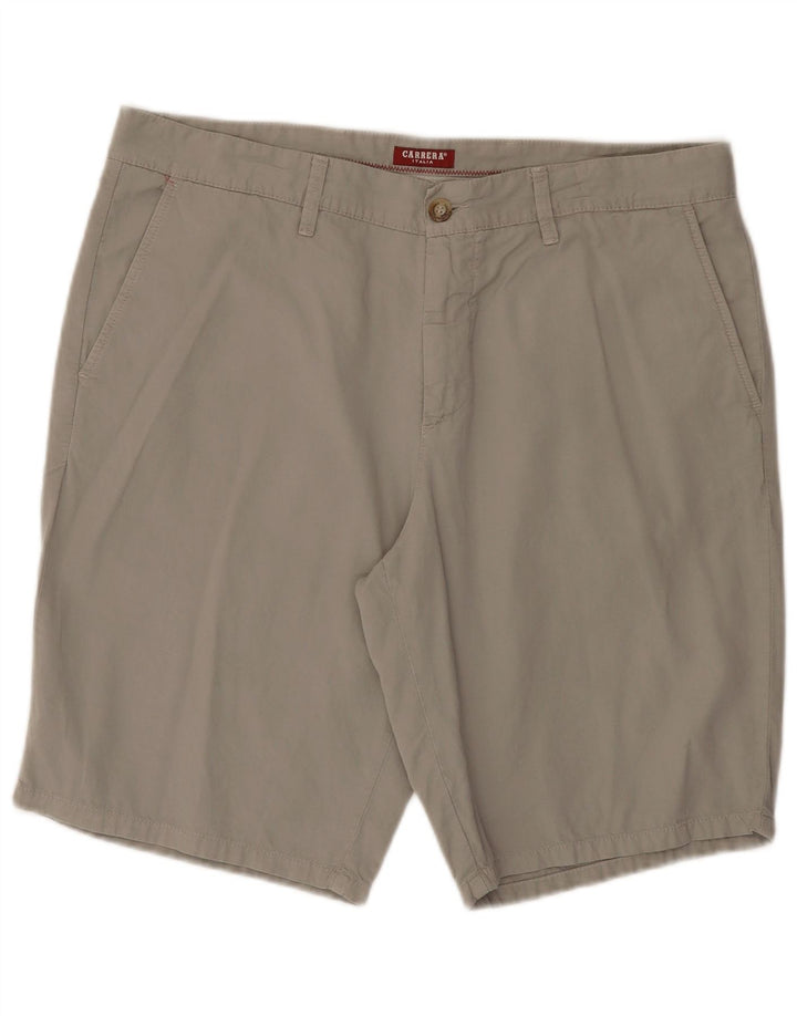 Pantaloncini chino da uomo CARRERA W36 Large in cotone grigio