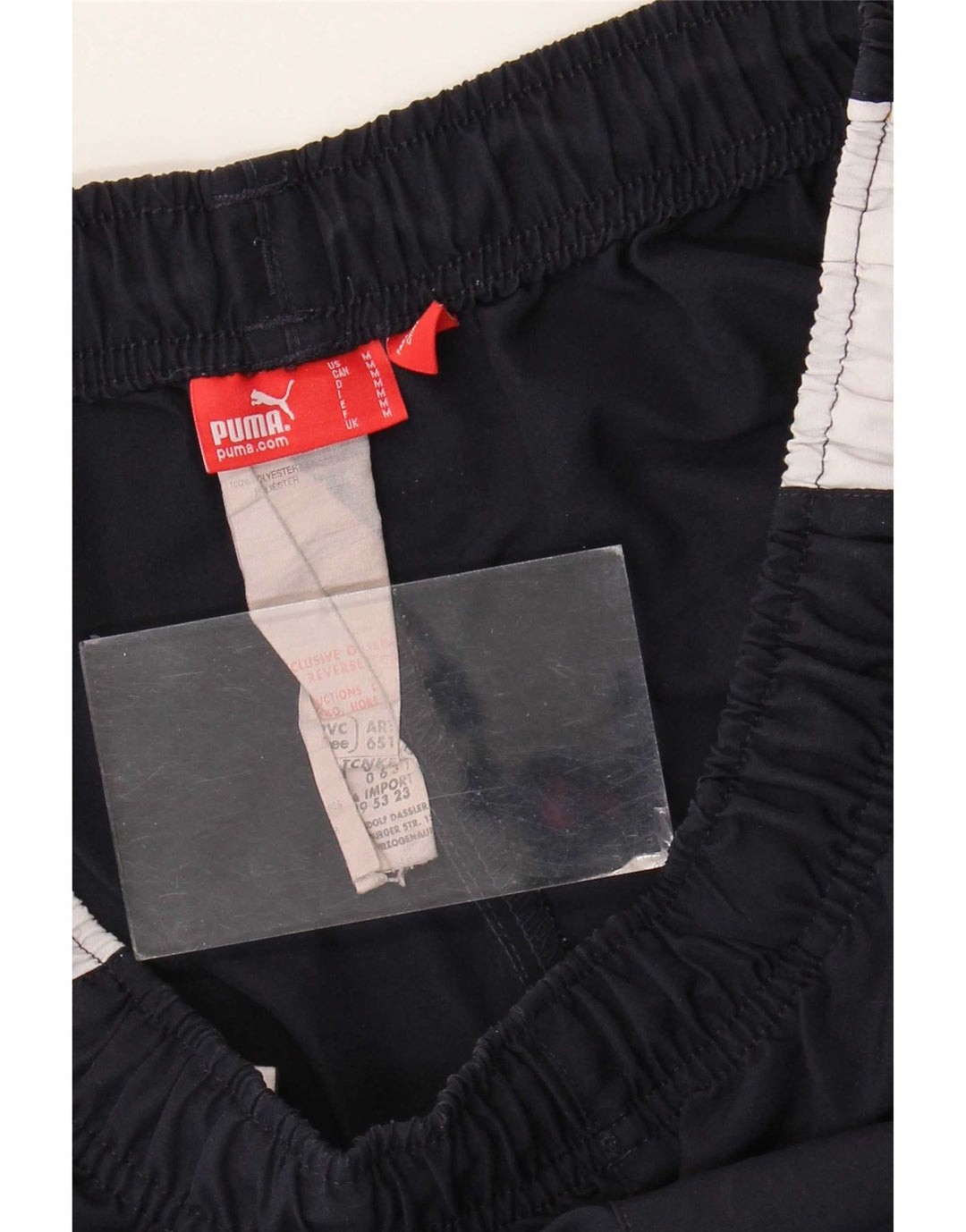 Puma Mens Sport Shorts Medium Navy Blue Colourblock Polyester