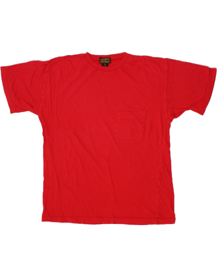 EDDIE BAUER Mens T-Shirt Top Large Red Cotton Vintage Eddie Bauer and Second-Hand Eddie Bauer from Messina Hembry 