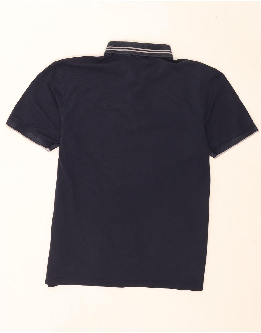 Dkny Mens Polo Shirt Medium Navy Blue Striped