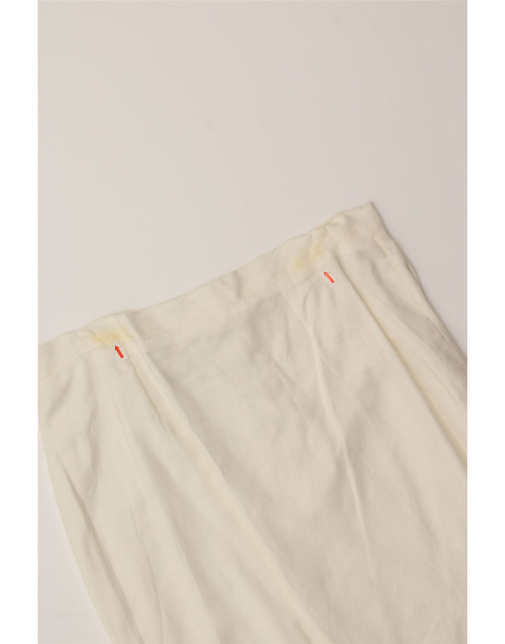 VINTAGE Womens Straight Skirt IT 46 Large W32 White Vintage Vintage and Second-Hand Vintage from Messina Hembry 