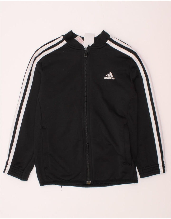 Adidas Chłopięca Kurtka Dresowa Climalite Climalite 6-7 Lat Czarny Poliester