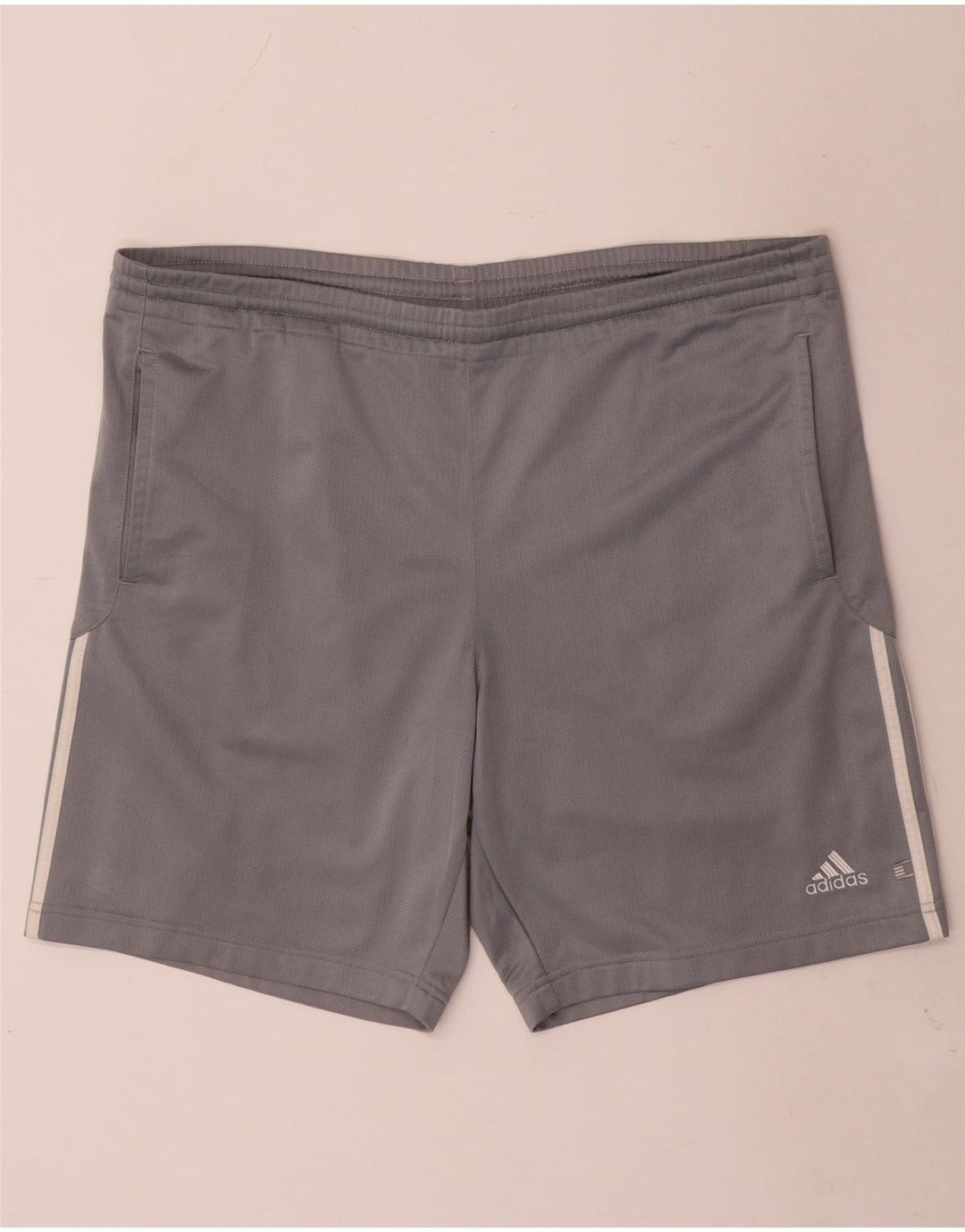 Adidas Herren-Sportshorts, großes graues Polyester