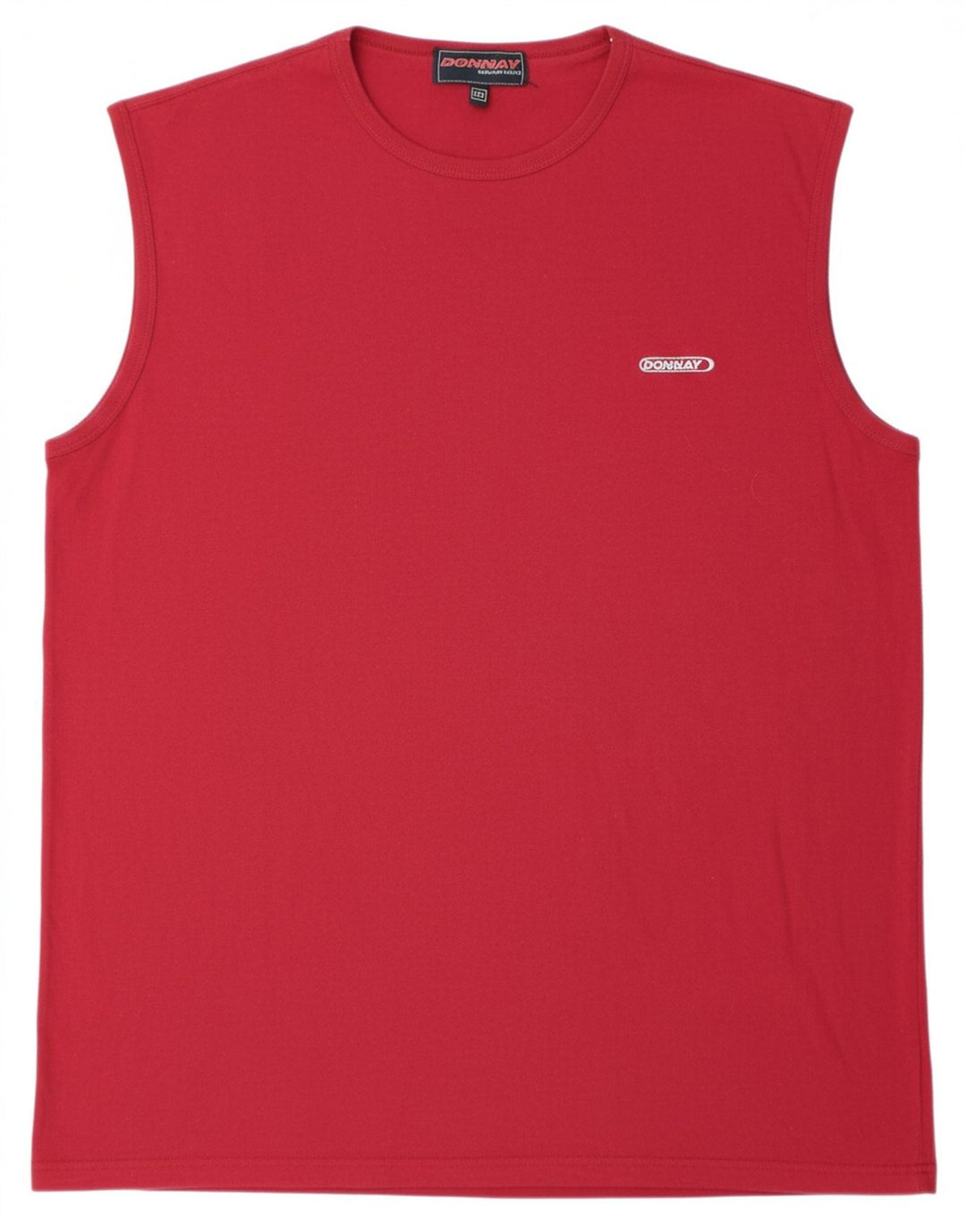 DONNAY Mens Vest Top 2XL Red Cotton