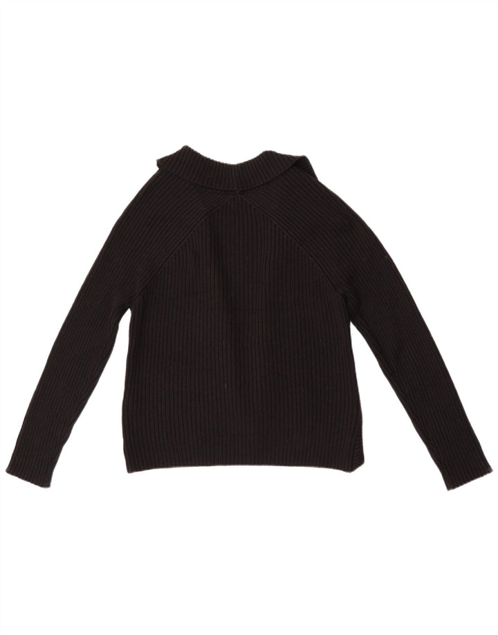 Marks & Spencer Womens Open Bolero Jumper UK 12 Medium  Black Acrylic