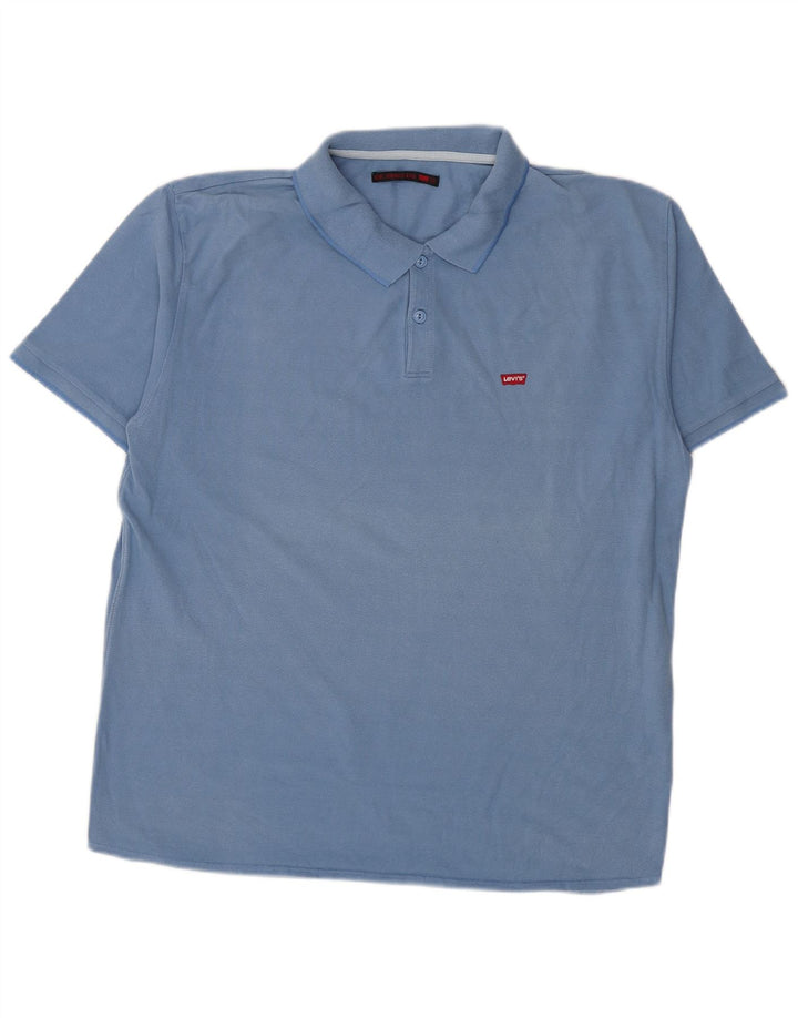 Levi's Mens Polo Shirt 2XL Blue Cotton