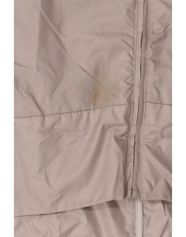 Zara Womens Oversized Hooded 3/4 Sleeve Rain Jacket UK 14 Medium Grey