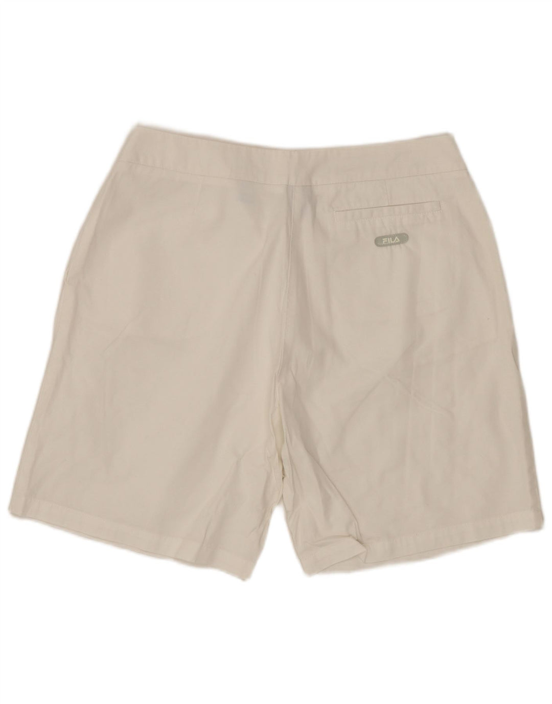 FILA Womens Chino Shorts IT 44 Medium W30 White Cotton